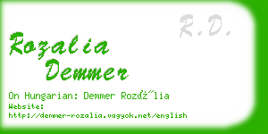 rozalia demmer business card